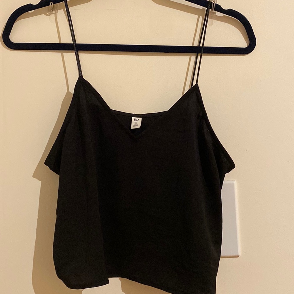 BP Spaghetti Strap Silky Cropped Tank